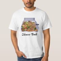 T-shirt de lumière "de nourriture chinoise"