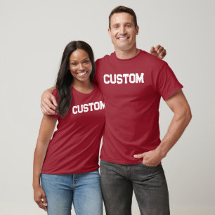 T-shirt de l'université Red & White 2 sur mesure