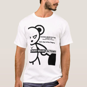 T-shirt de l'usine de l'ours de gomme
