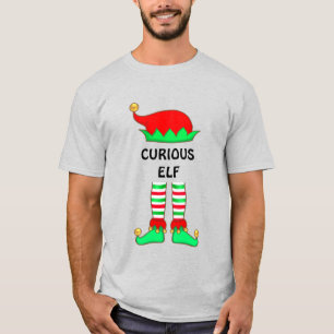 T-Shirt de lutin curieux de Noël moderne