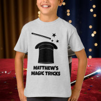 T-shirt de magicien avec baguette magique et chape