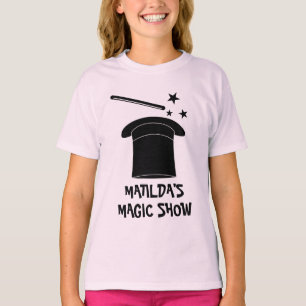T-shirt de magicien avec baguette magique et chape