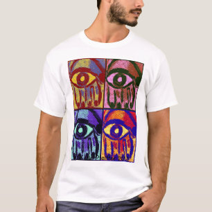 T-shirt de main de Hamsa de bruit de mod