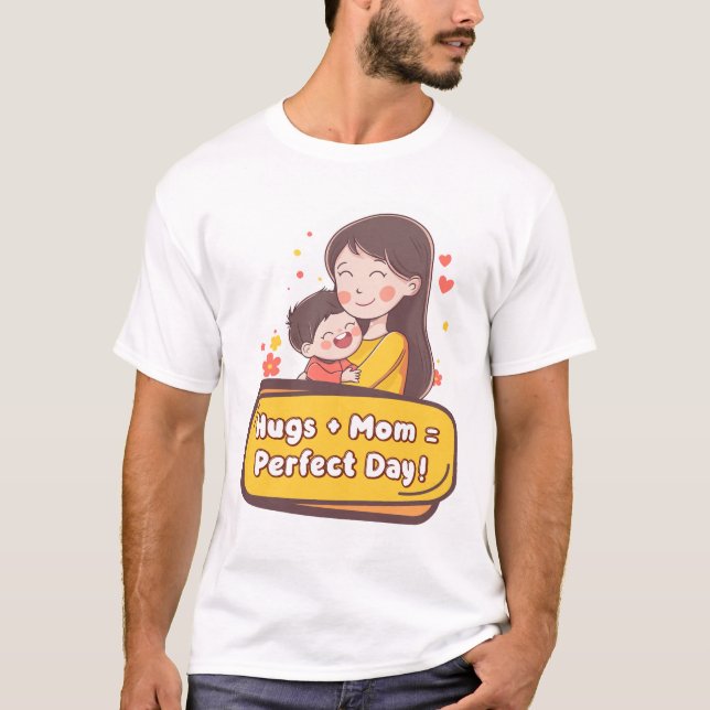 T-shirt de maman de câlin (Devant)