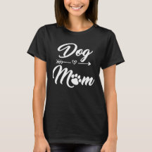 T-shirt de maman de chien avec l'empreinte de