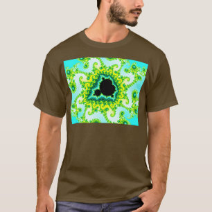 T-shirt de Mandelbrot Purple Pink Fractal Motif Ordinateur