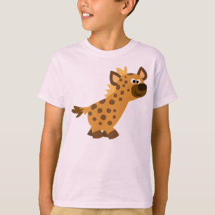 T-shirt de marche mignon d'enfants d'hyène de