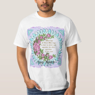 T-shirt de mariage avec un verset sur le mariage