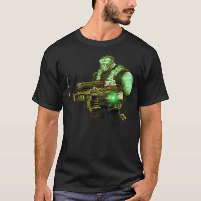 T-shirt de marine de l'espace (Devant)