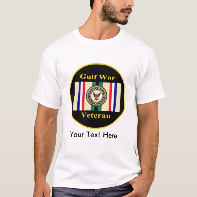T-shirt de "marine" de vétéran de guerre de Golfe (Devant)