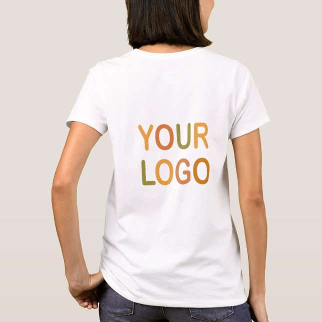 T-shirt de marque logo d'entreprise personnalisé (Dos)