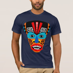 T-shirt de masque tribal ethnique