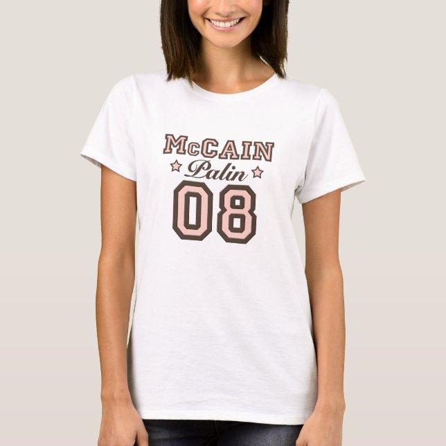 T-shirt de McCain Palin 08 (Devant)