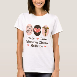 T-shirt de médecine de maladie infectieuse d'amour