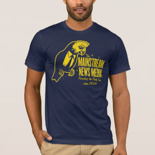 T-shirt de médias de courant principal