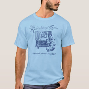 T-shirt de médias de courant principal