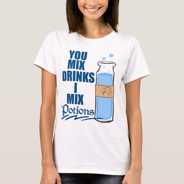 T-shirt de mélangeur de boissons (Devant)