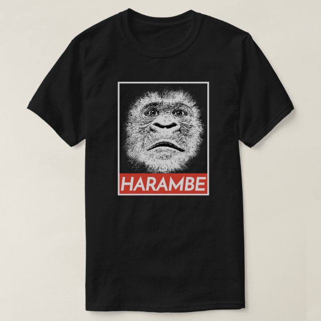 T-shirt de mémorial de HARAMBE (Design devant)