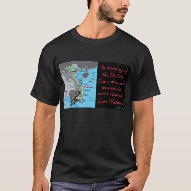 T-shirt de mémorial du Vietnam (Devant)