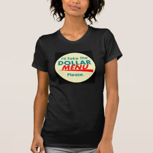 T-shirt de MENU du DOLLAR