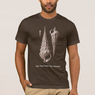 T-shirt de Mer-Coquilles - pouvez-vous entendre