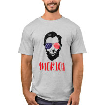 T-shirt de merica d'Abraham Lincoln '