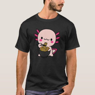 T-shirt De mignons Axolotls mangent des nouilles