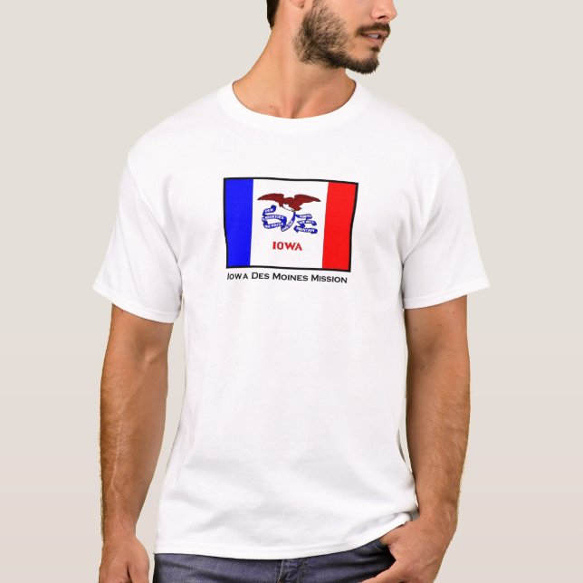 T-shirt de mission de l'Iowa Des Moines LDS (Devant)