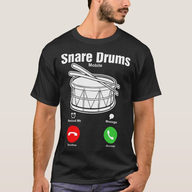 T-shirt de mobile de tambours de piège (Devant)