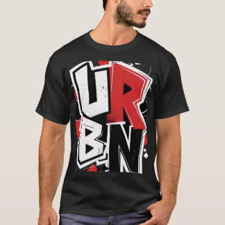 T-Shirt de mode urbaine avec lettrage graffiti