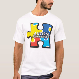 T-shirt de morceau de puzzle de sensibilisation