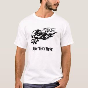 T-shirt de moteur du crâne 4X4