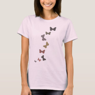 T-shirt de motif de papillon de Bouddha