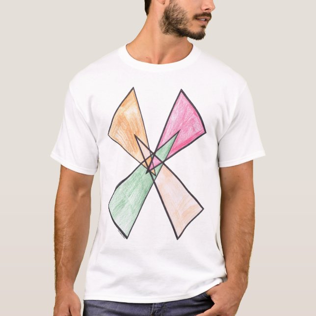 T-shirt de motif de Triangle-x (Devant)