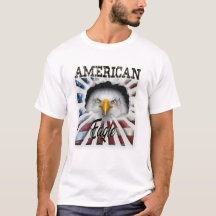 T-shirt de motif d'Eagle 3D d'Américain