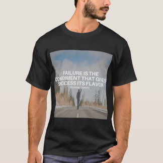 T-shirt de motivation de base de la citation des