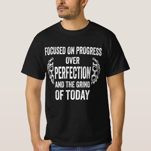 T-shirt de motivation pour le fitness axé sur le p (Devant)