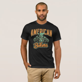T-Shirt de moto crâne de motards américains