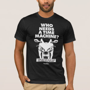T-shirt de moto - machine de temps