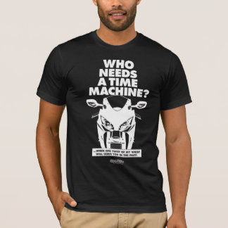 T-shirt de moto - machine de temps