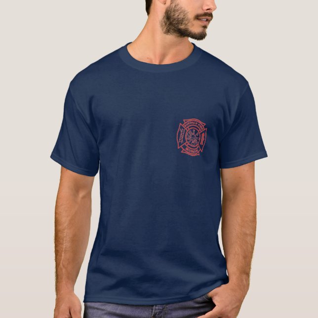T-shirt de musée du feu (foncé) (Devant)