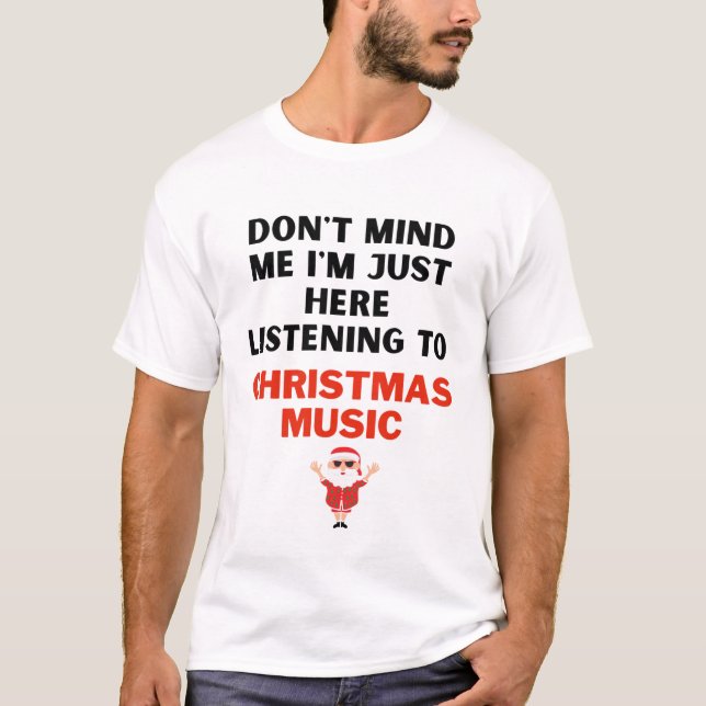 T-shirt de musique de Noël (Devant)
