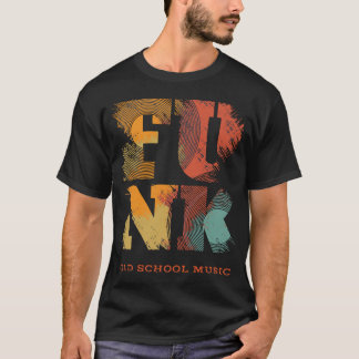 T-shirt de musique de vieille école de trouille