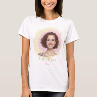 T-shirt de naissance avec photo personnalisée | Na