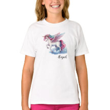 T-shirt de naissance licorne magique et mignon pou