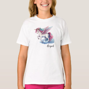 T-shirt de naissance licorne magique et mignon pou