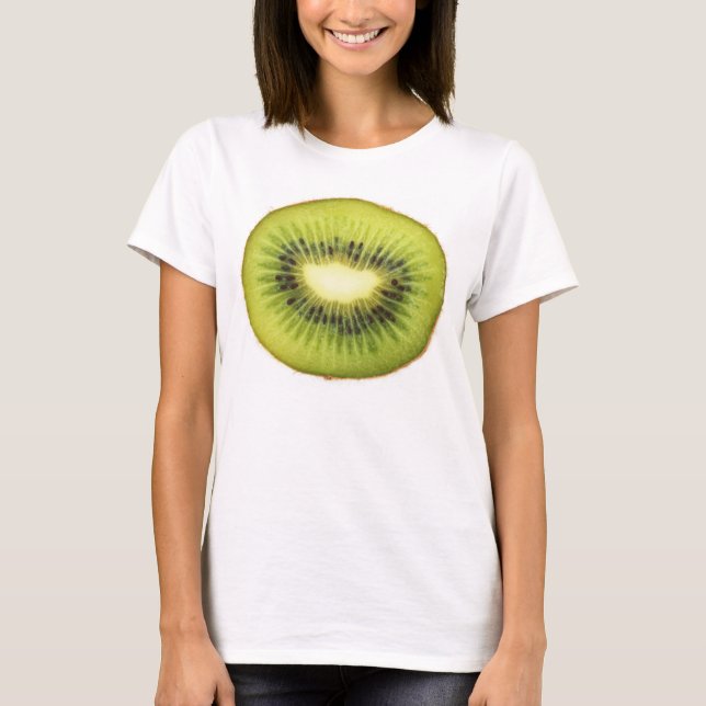 T-shirt de nano de Hanes des femmes de kiwi (Devant)