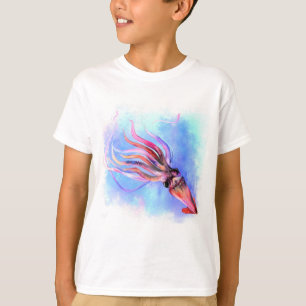 T-shirt de natation de calmar coloré
