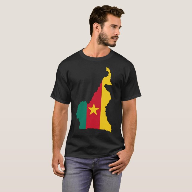 T-shirt de nation du Cameroun (Devant entier)