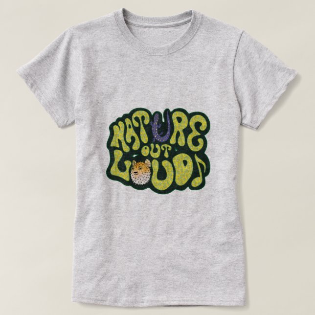 T-shirt De nature logo polychrome de la pièce en t des (Design devant)